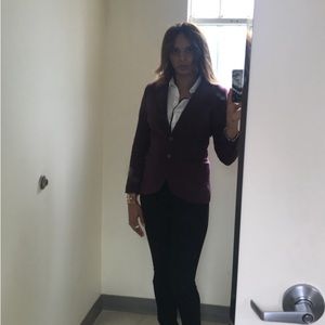 H&M burgundy blazer